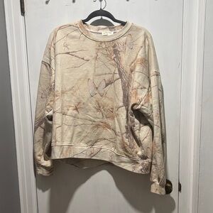 DAIRY BOY butterfly camo crewneck sweatshirt